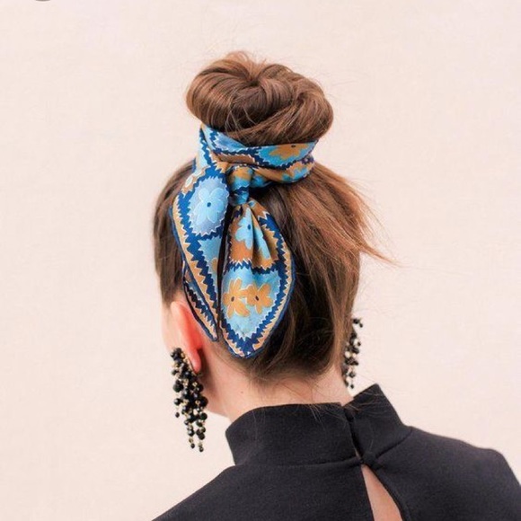 Floral Silk Scarf - Picture 3 of 4